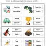 Palabras que llevan V en Español: Lista de 50 palabras comunes y poco comunes que incluyen la letra V